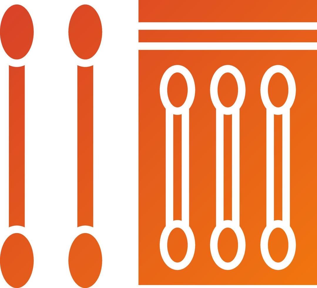 Cotton Swabs Icon Style vector