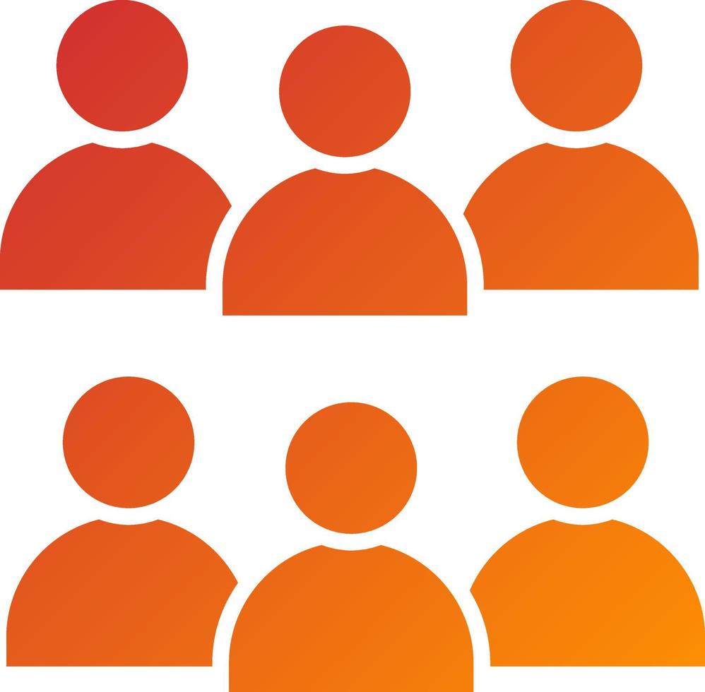 Small Group Icon Style vector