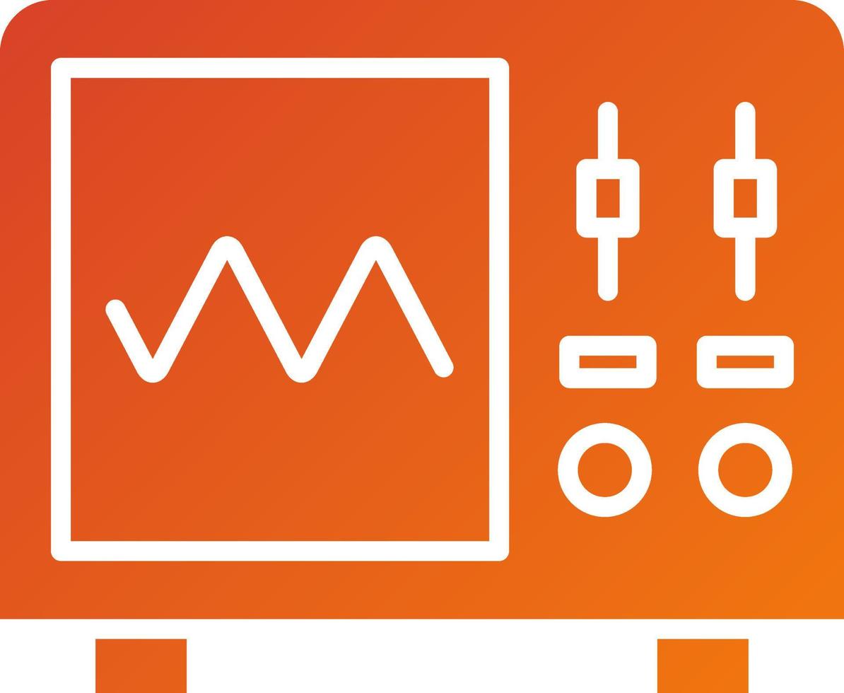 Oscilloscope Icon Style vector