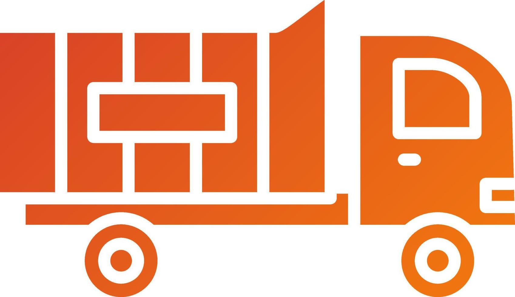 Dump Truck Icon Style vector