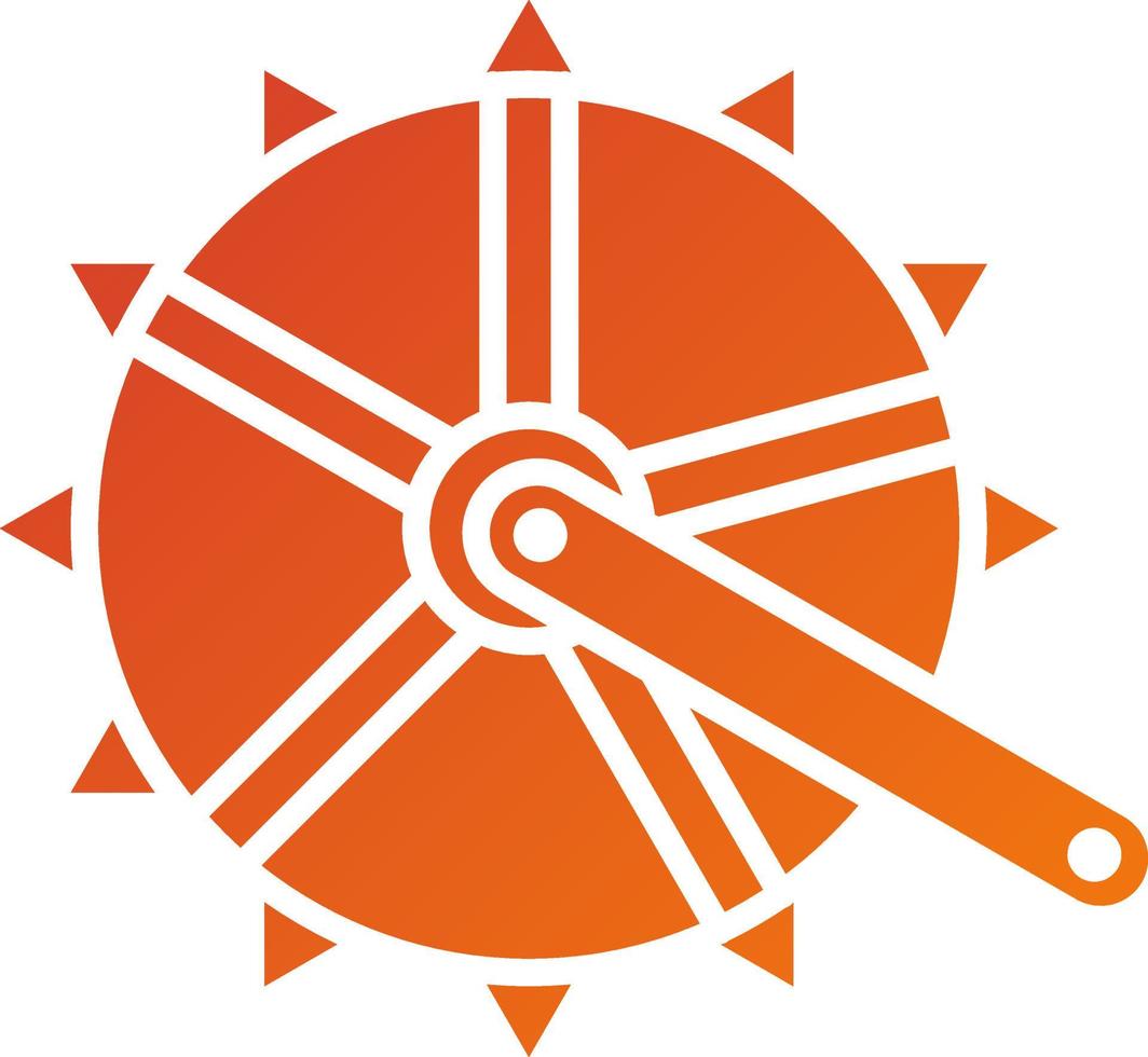 Crankset Icon Style vector