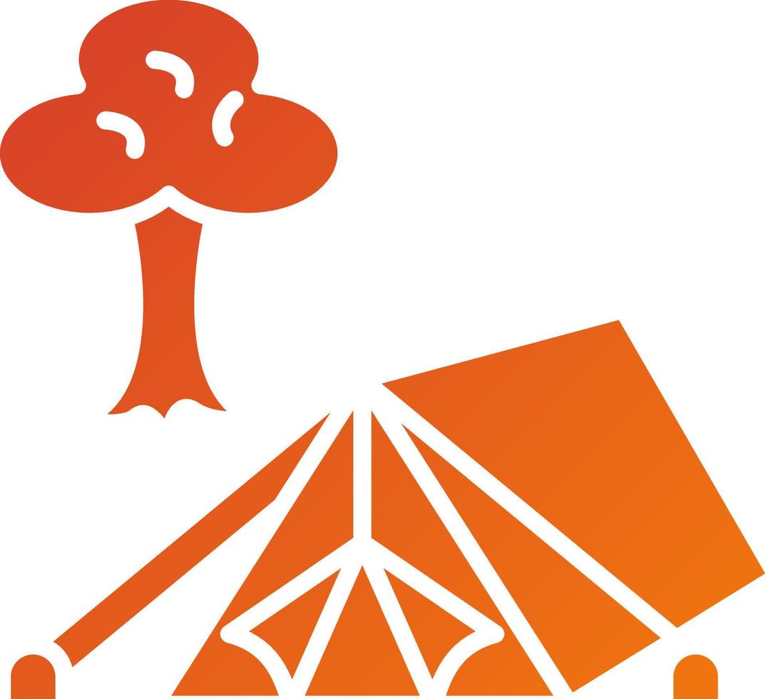 Camping Icon Style vector