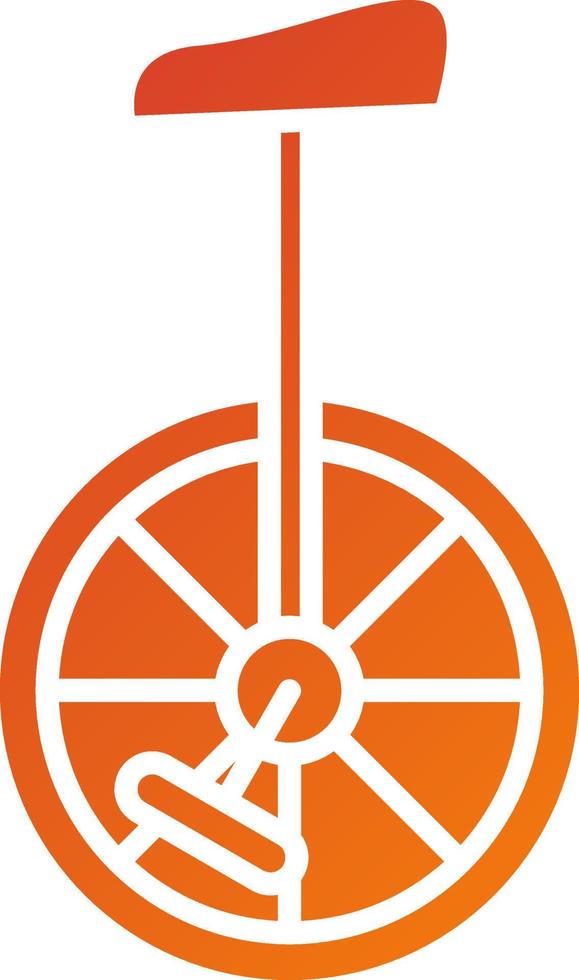 Unicycle Icon Style vector
