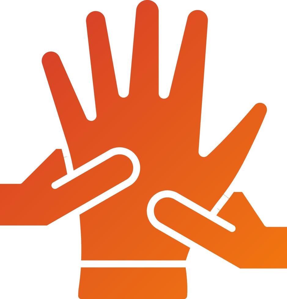 Hand Massage Icon Style vector