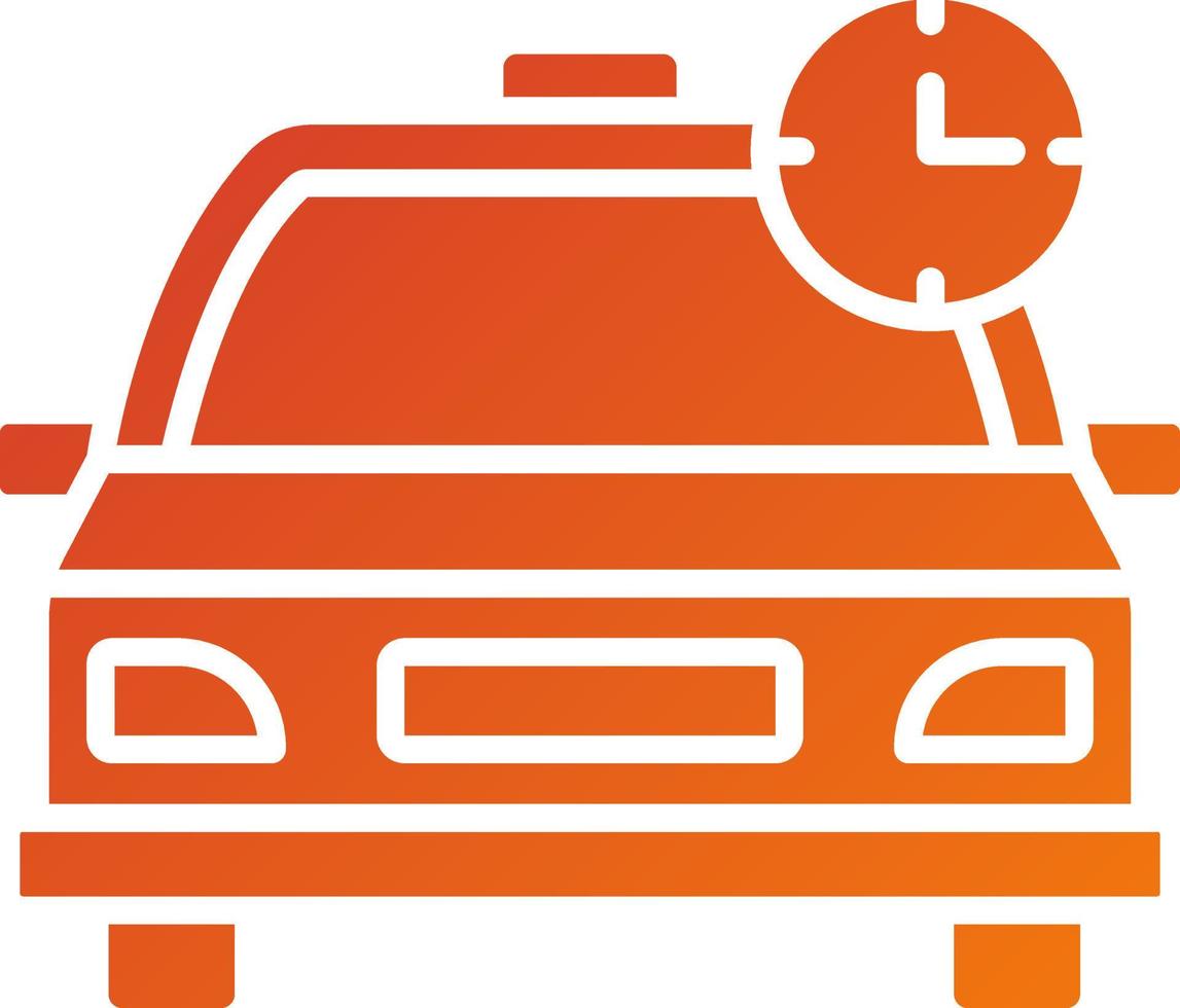 Busy Taxi Icon Style vector