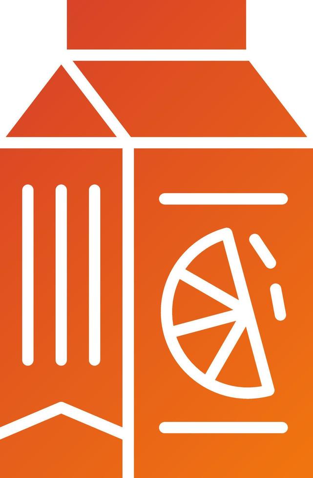 Juice Box Icon Style vector