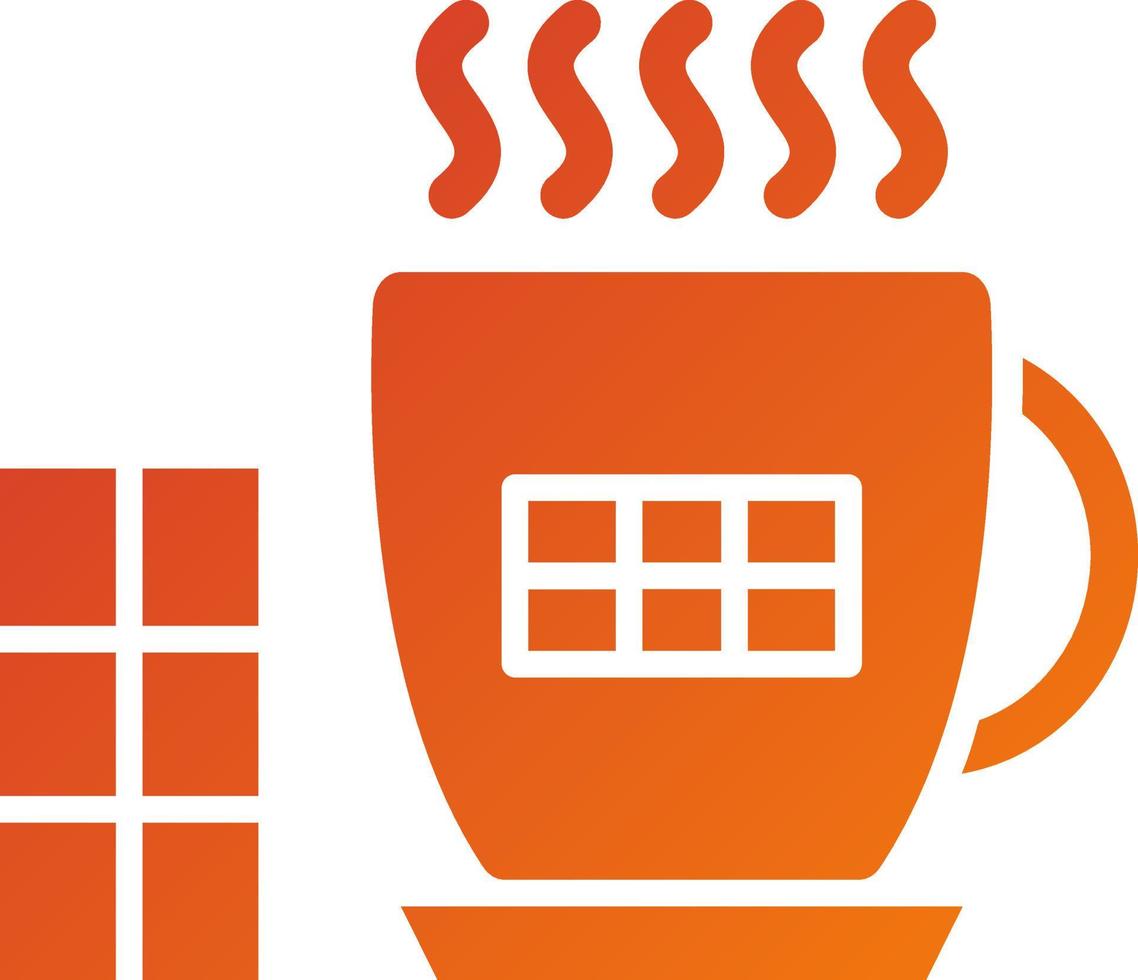 Hot Chocolate Icon Style vector