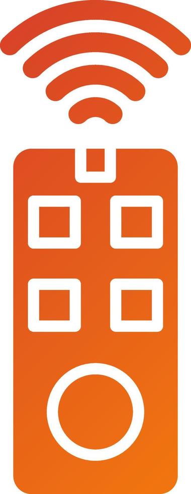 Smart Remote Control Icon Style vector