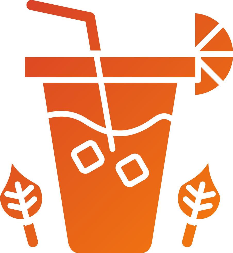Ice Tea Icon Style vector