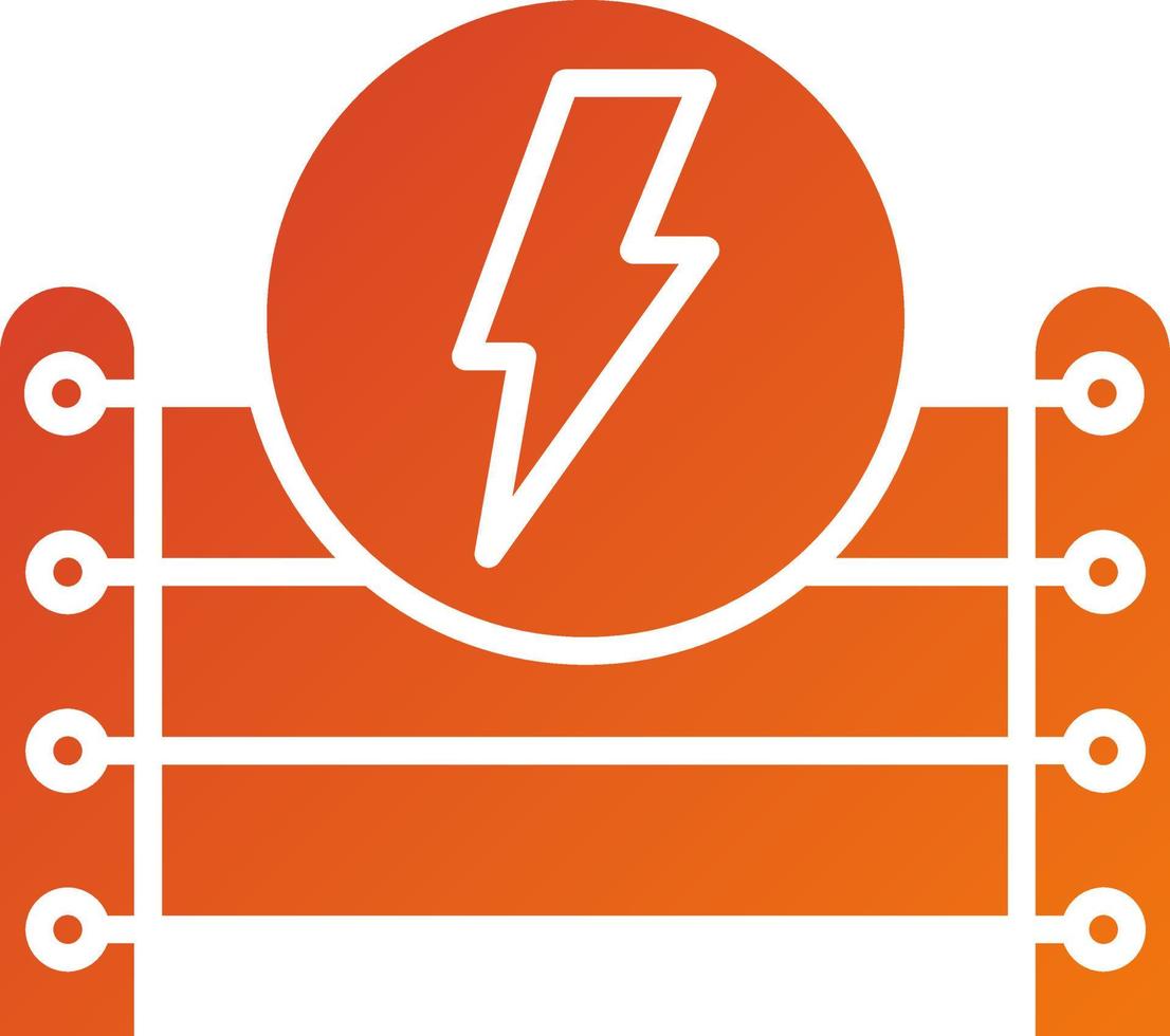 Electric Fence Icon Style vector