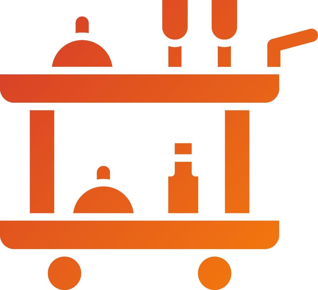 Room Service Icon Style vector