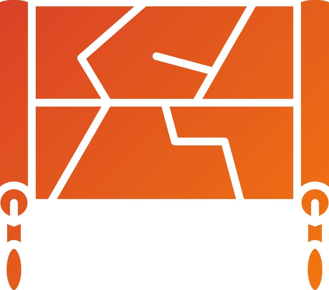 Paper Map Icon Style vector