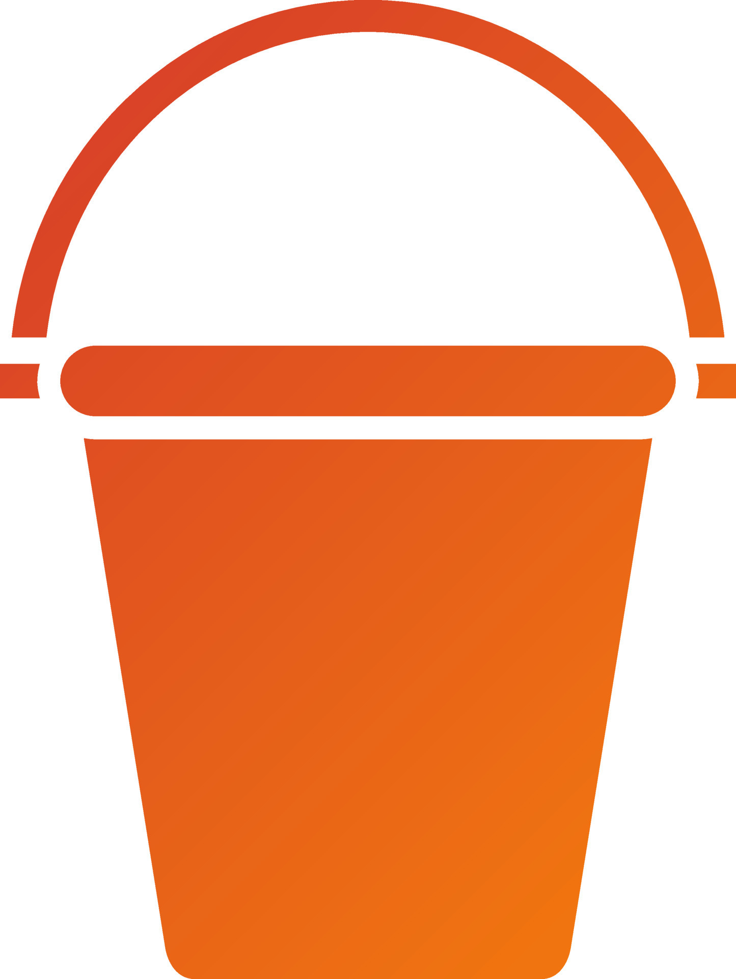 Sand Bucket Icon Style 21762330 Vector Art at Vecteezy