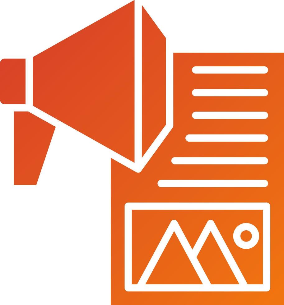Content Marketing Icon Style vector
