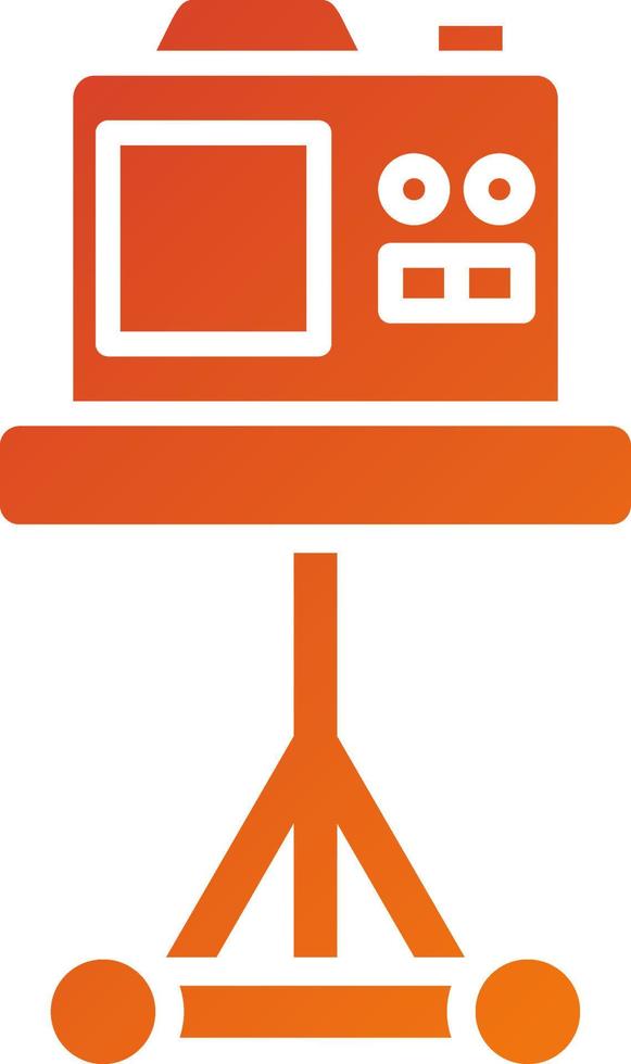 Tripod Camera Icon Style vector