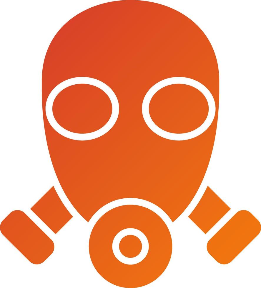 Gas Mask Icon Style vector