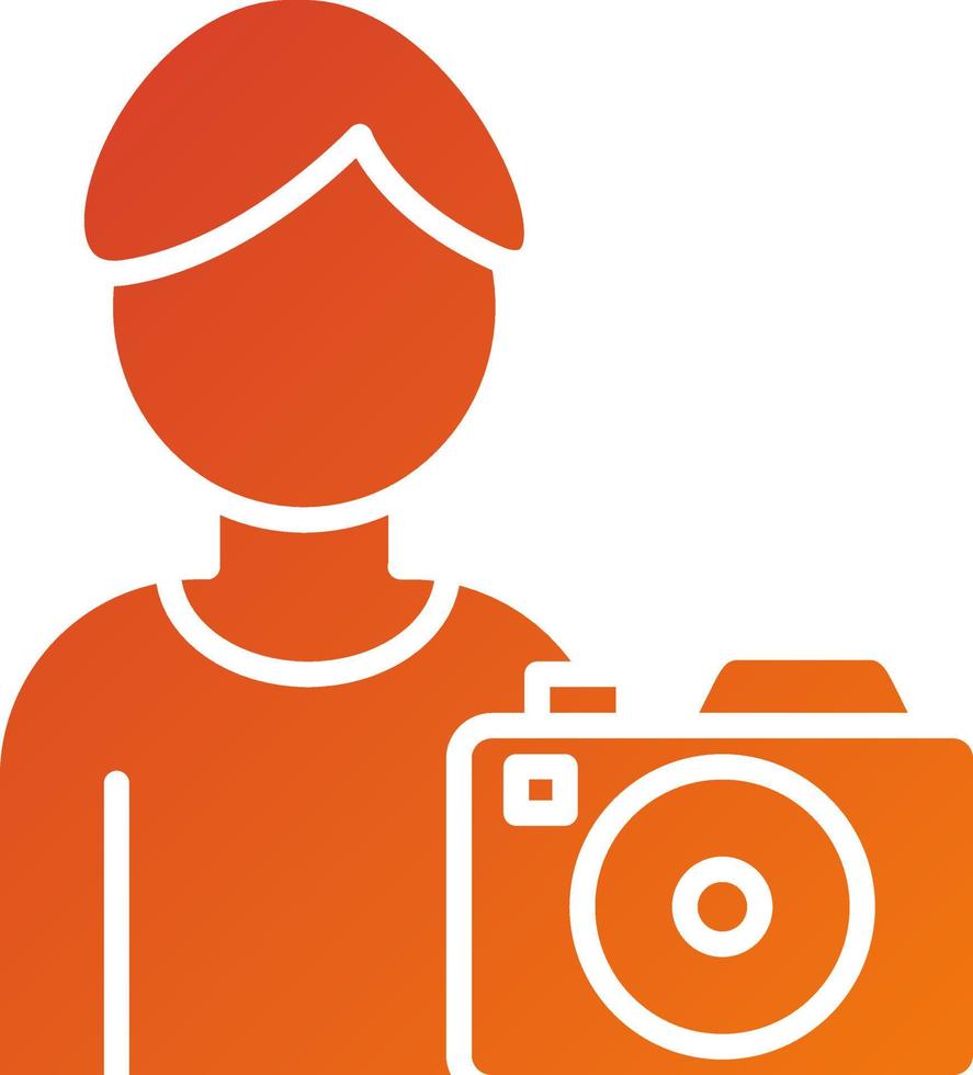 Cameraman Icon Style vector