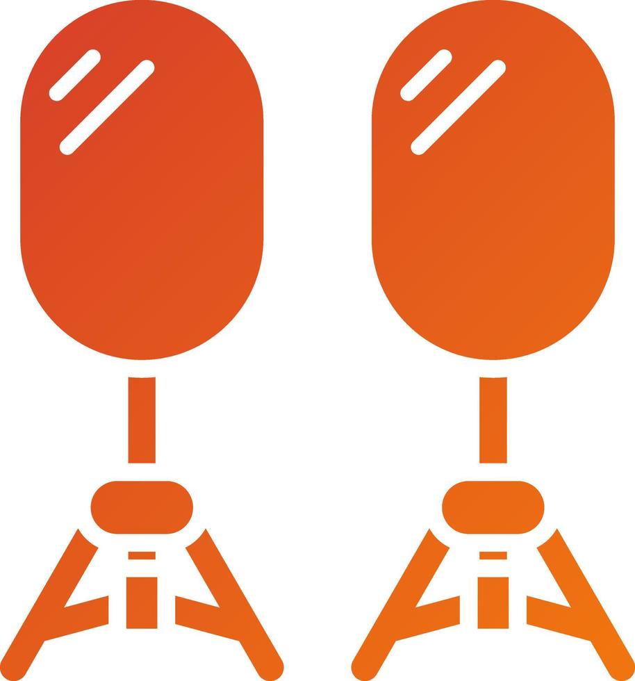 Camera Reflector Icon Style vector