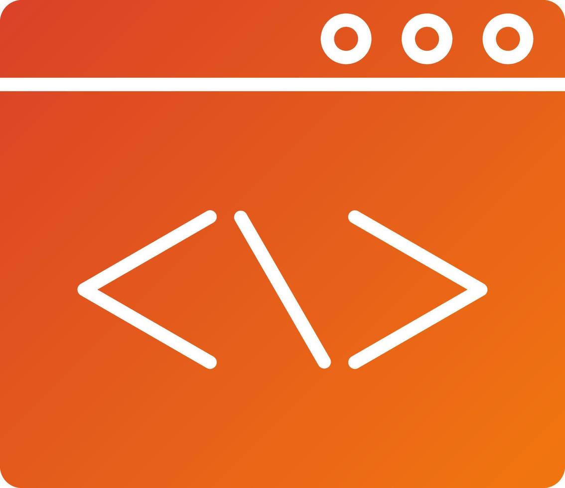 estilo de icono de codificación web vector