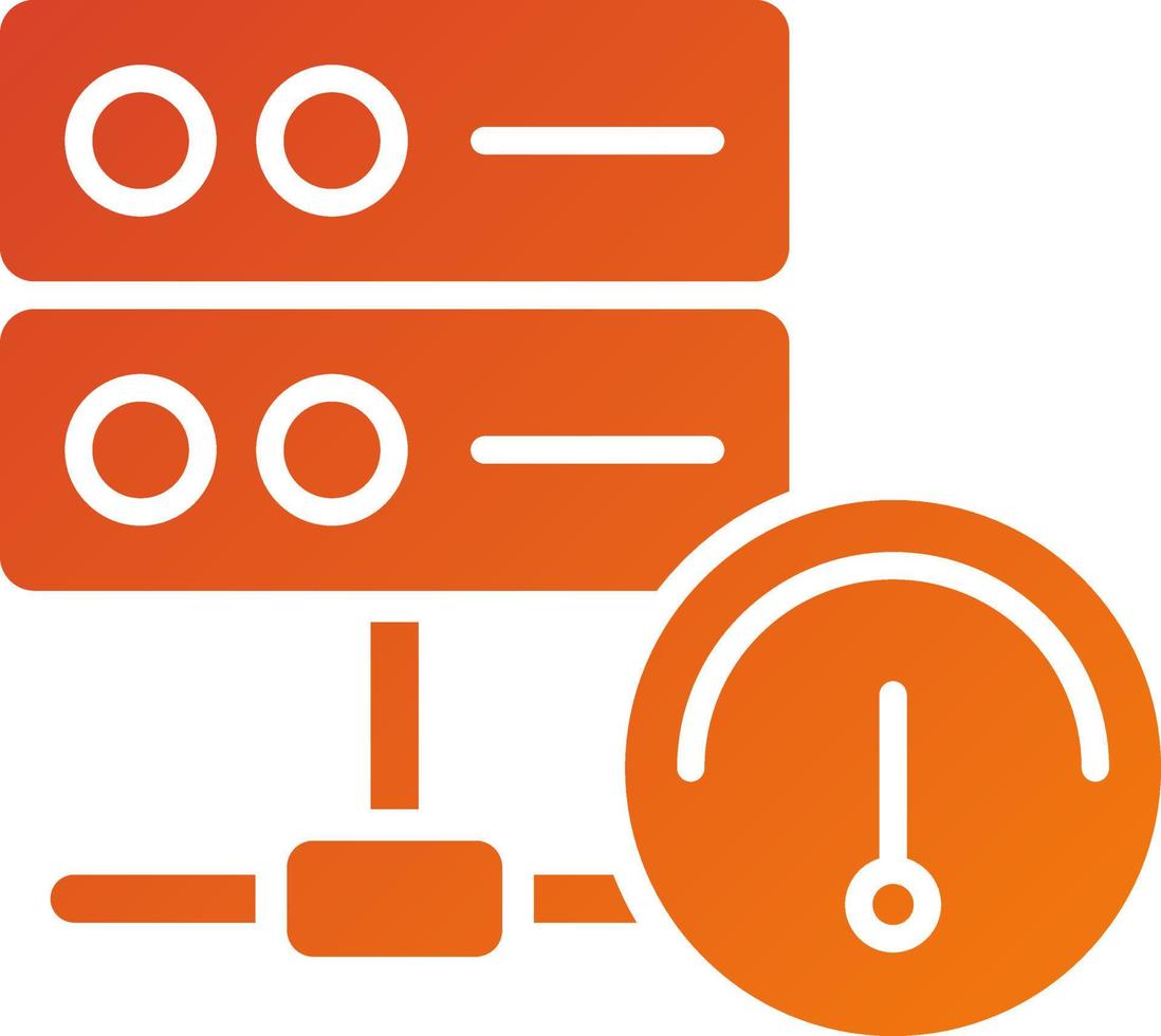 Database Speed Icon Style vector