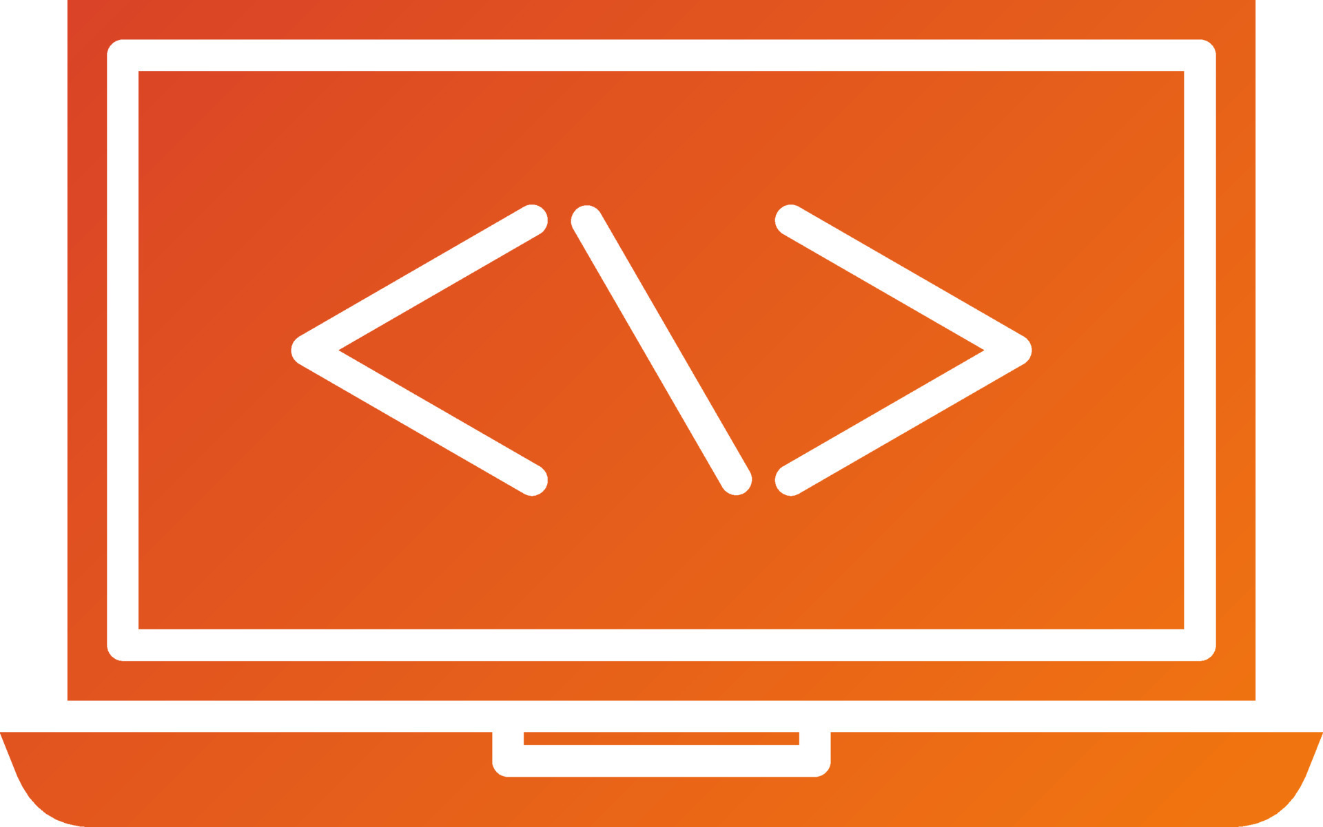 Laptop Coding Icon Style 21762530 Vector Art at Vecteezy