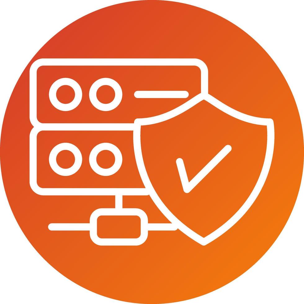 Database Security Icon Style vector