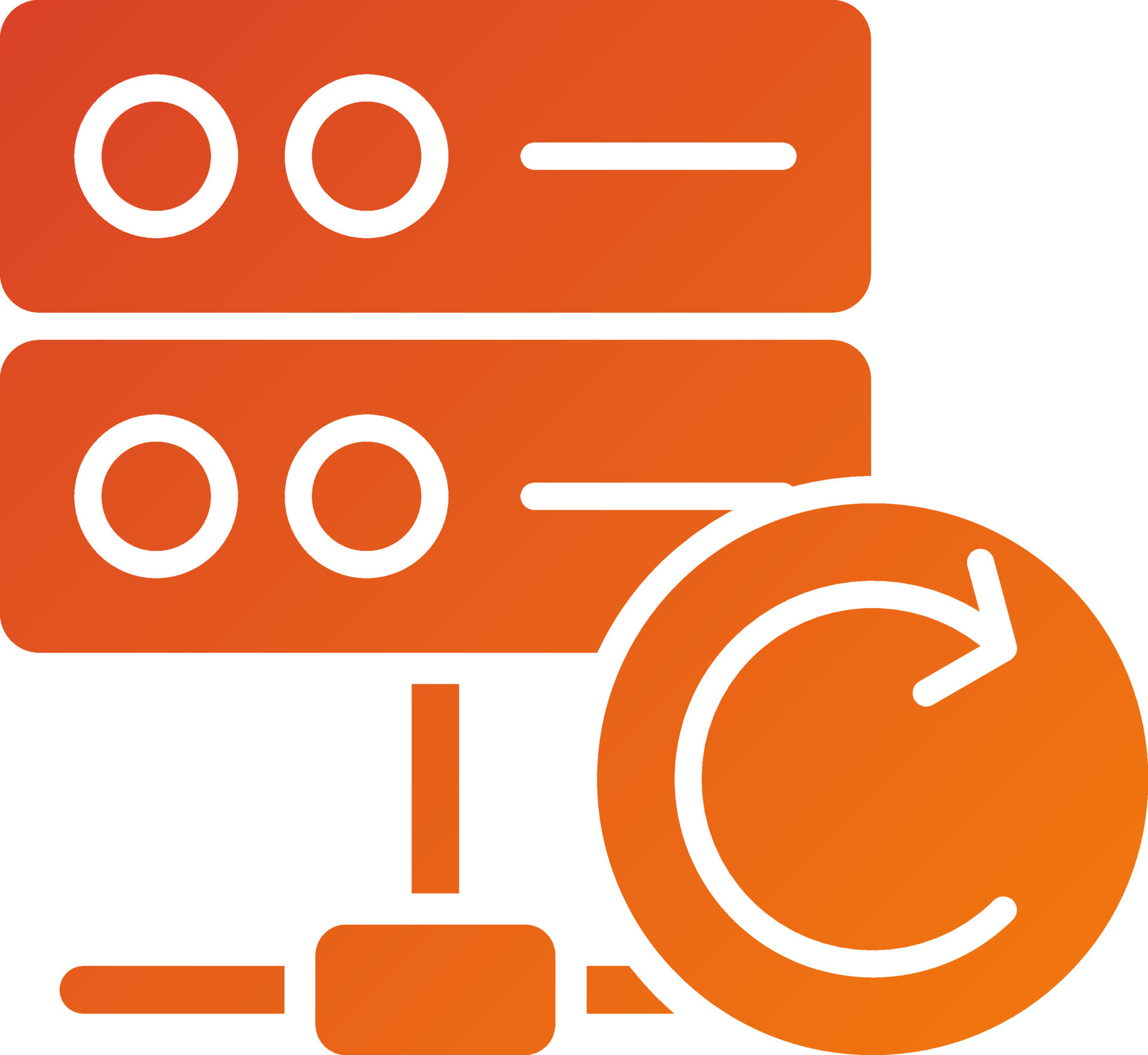 Database backup icon style 21762545 vector art at vecteezy