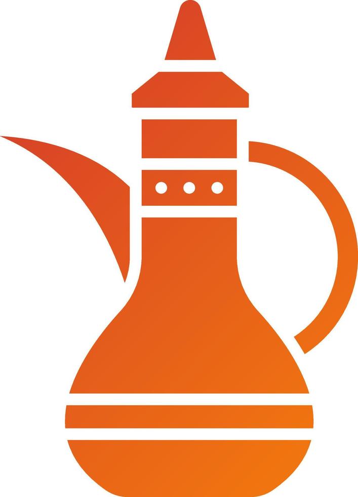 Arabic Teapot Icon Style vector