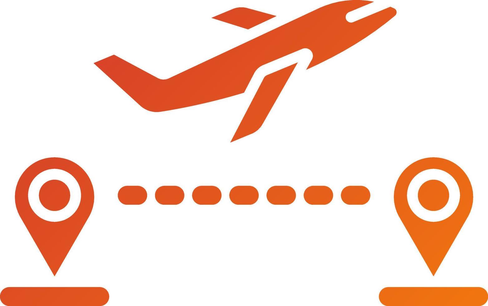 Direct Flight Icon Style 21762631 Vector Art at Vecteezy