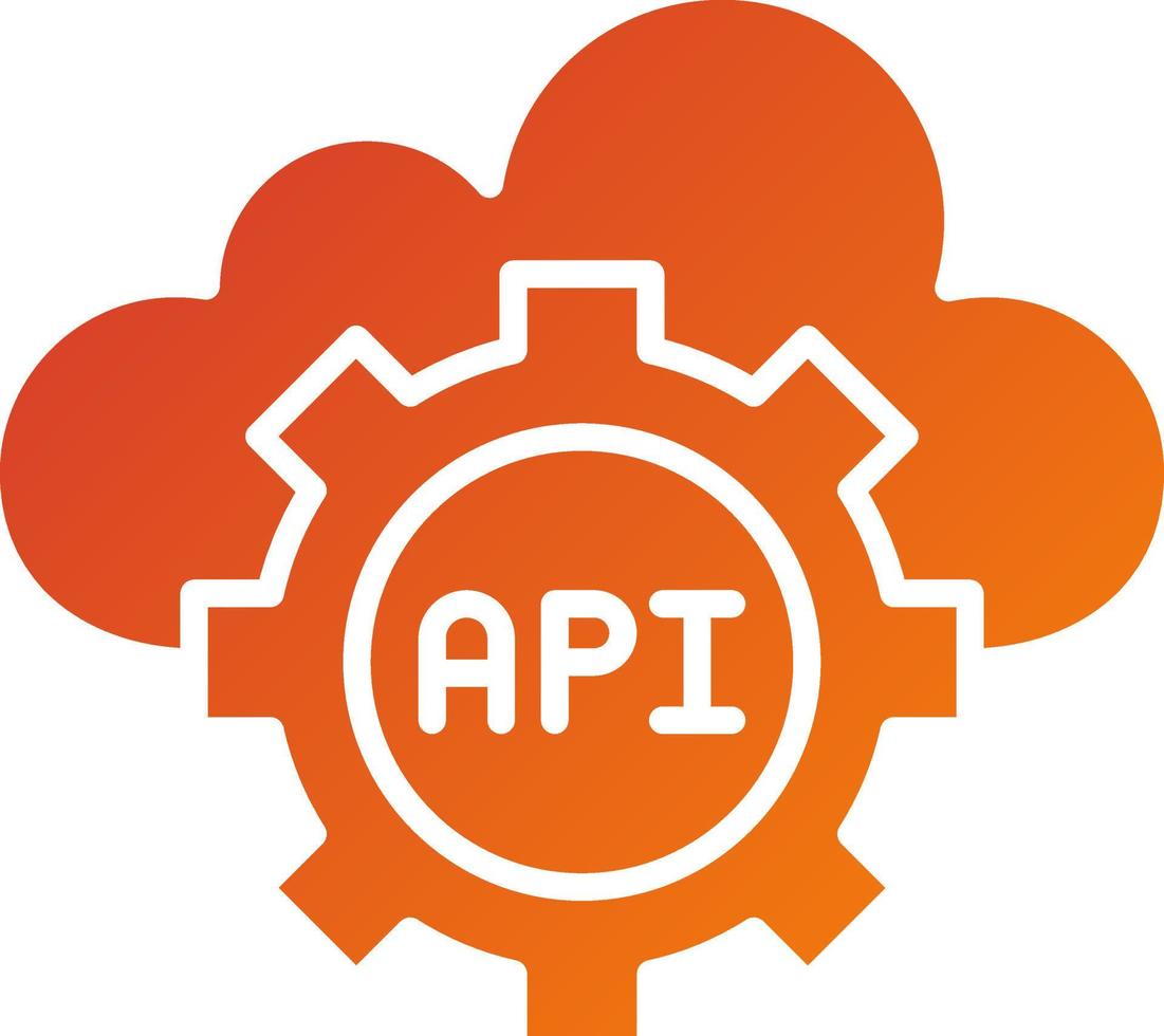 Api Icon Style vector