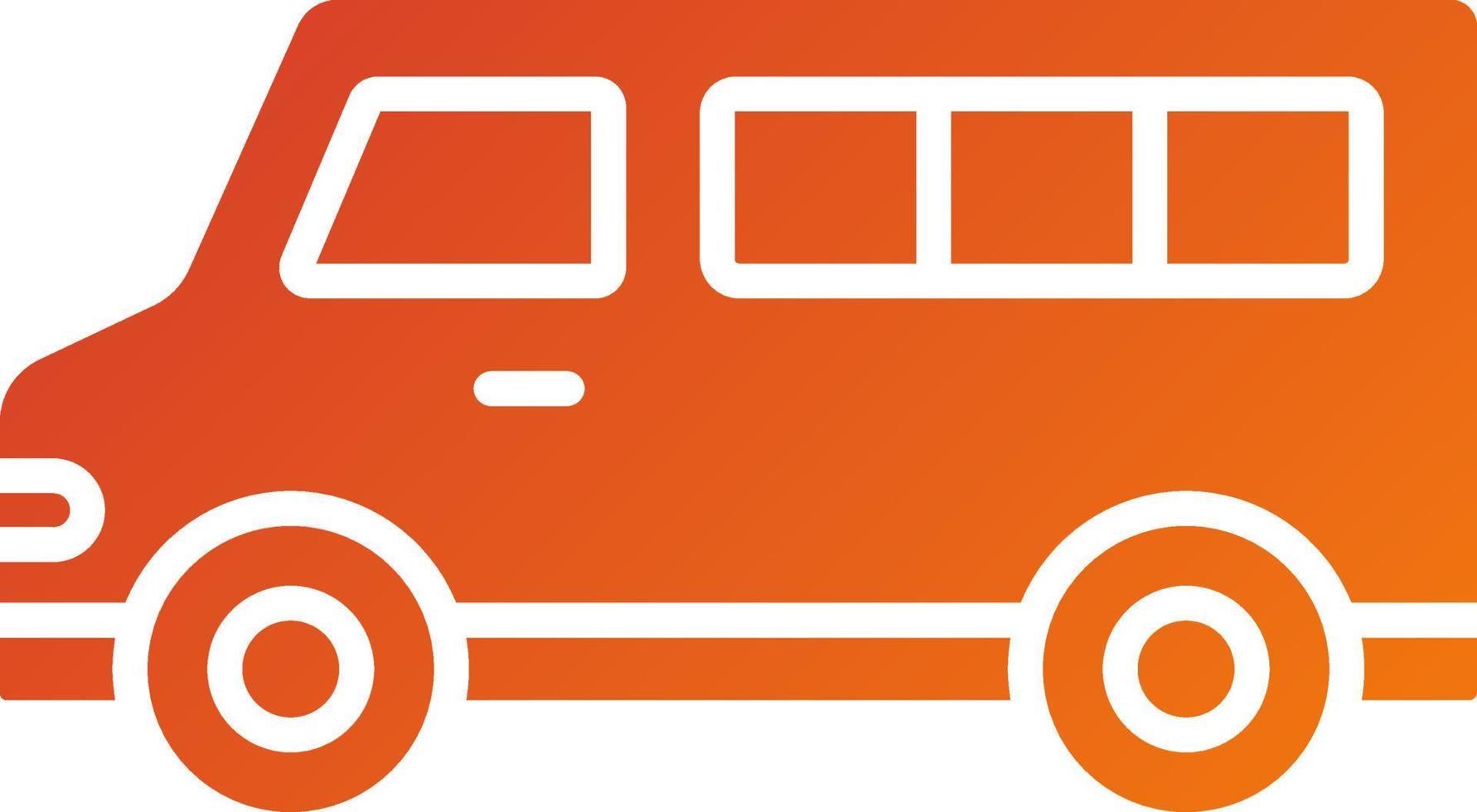 Minivan Icon Style vector