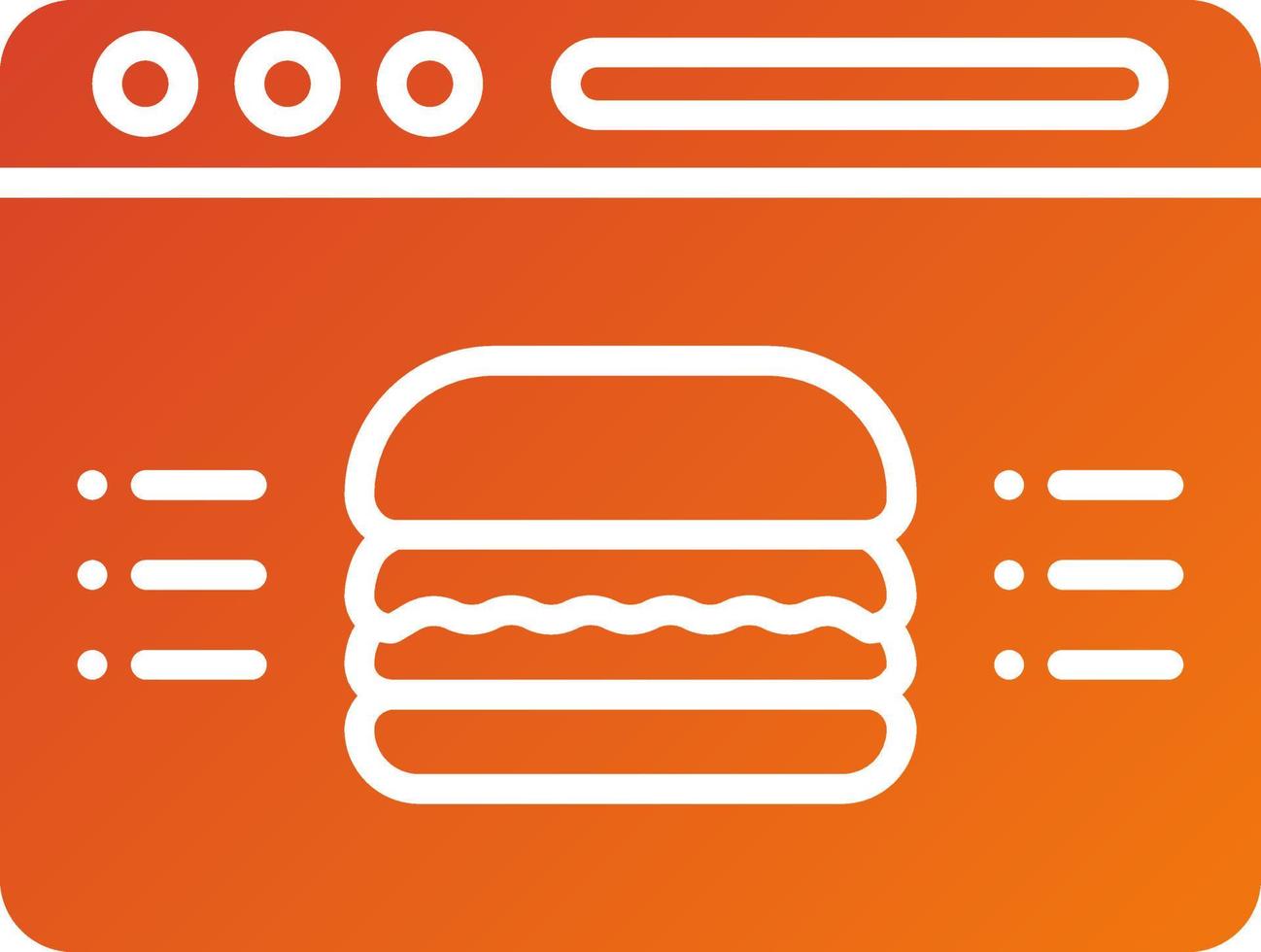 Food Blog Icon Style vector