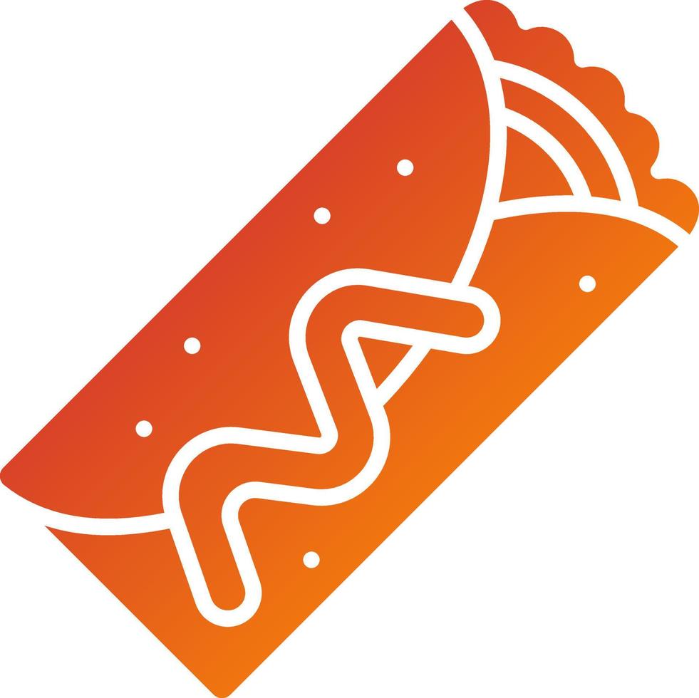 Chimichanga Icon Style vector