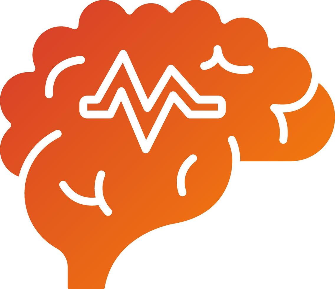 Human Brain Icon Style vector