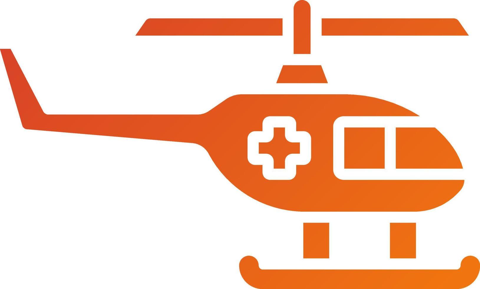estilo de icono de helicóptero vector