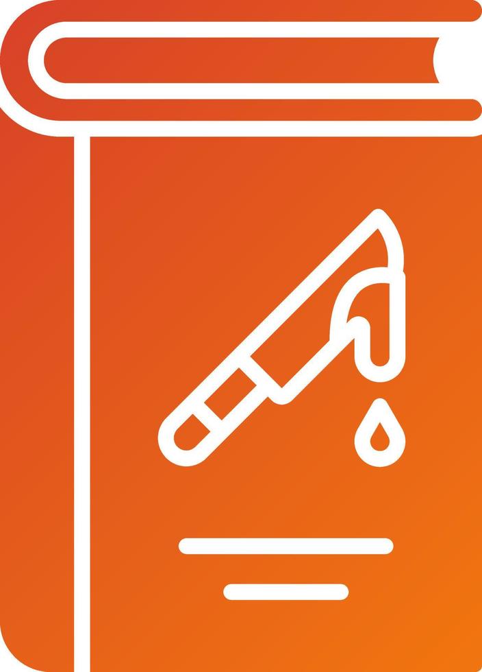 Literary Crime Icon Style vector