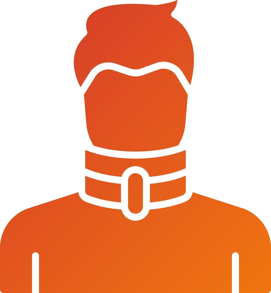 Broken Neck Icon Style vector