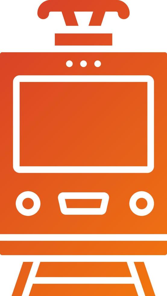 Tramcar Icon Style vector