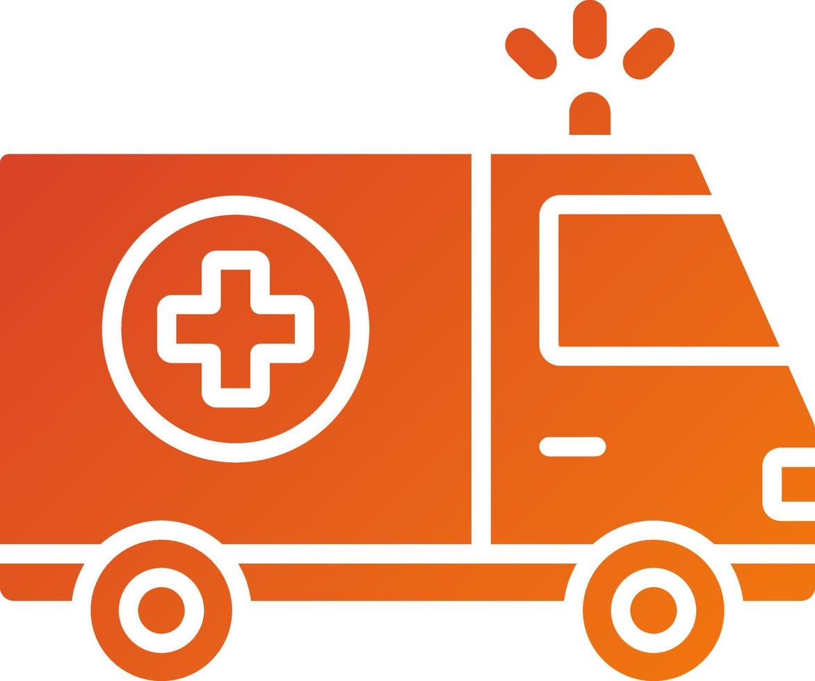 Ambulance Icon Style vector