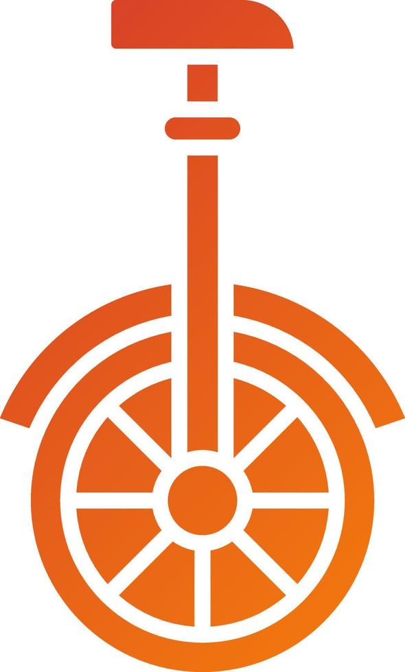 Monocycle Icon Style vector