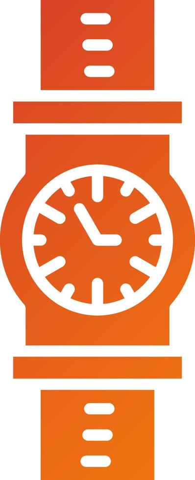 estilo de icono de reloj de pulsera vector