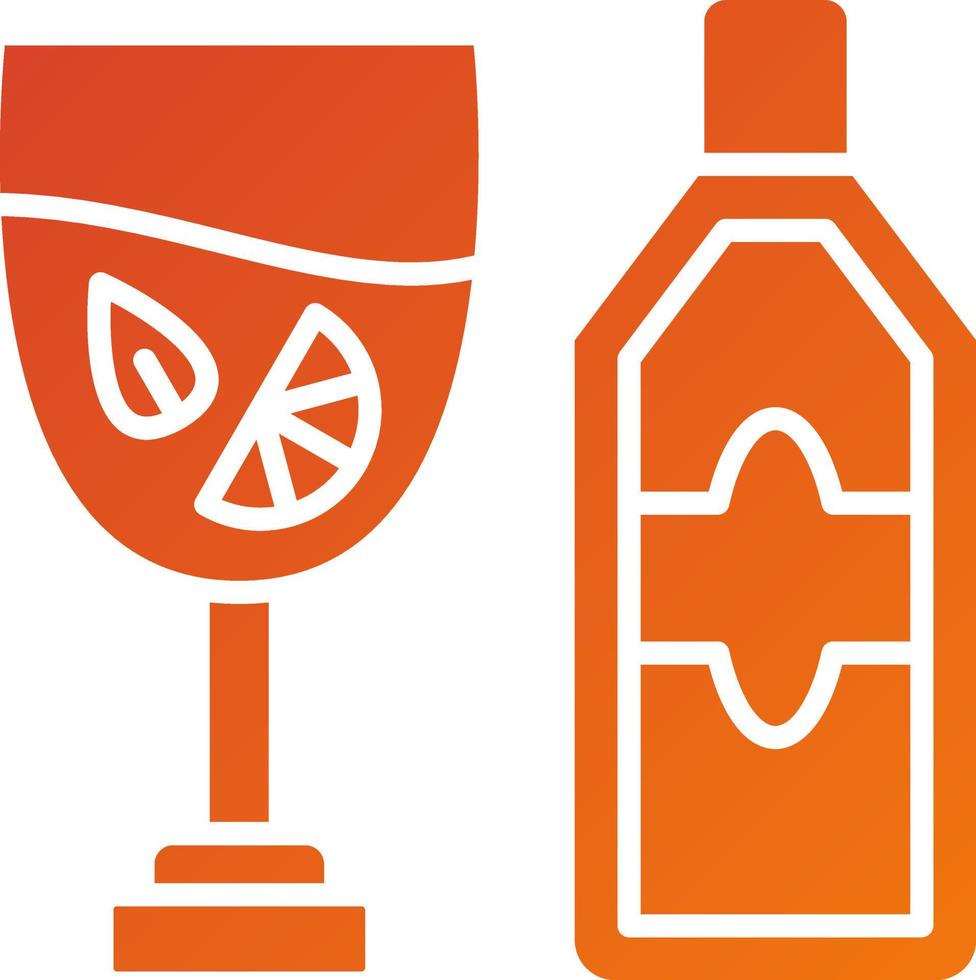 Gin Tonic Icon Style vector