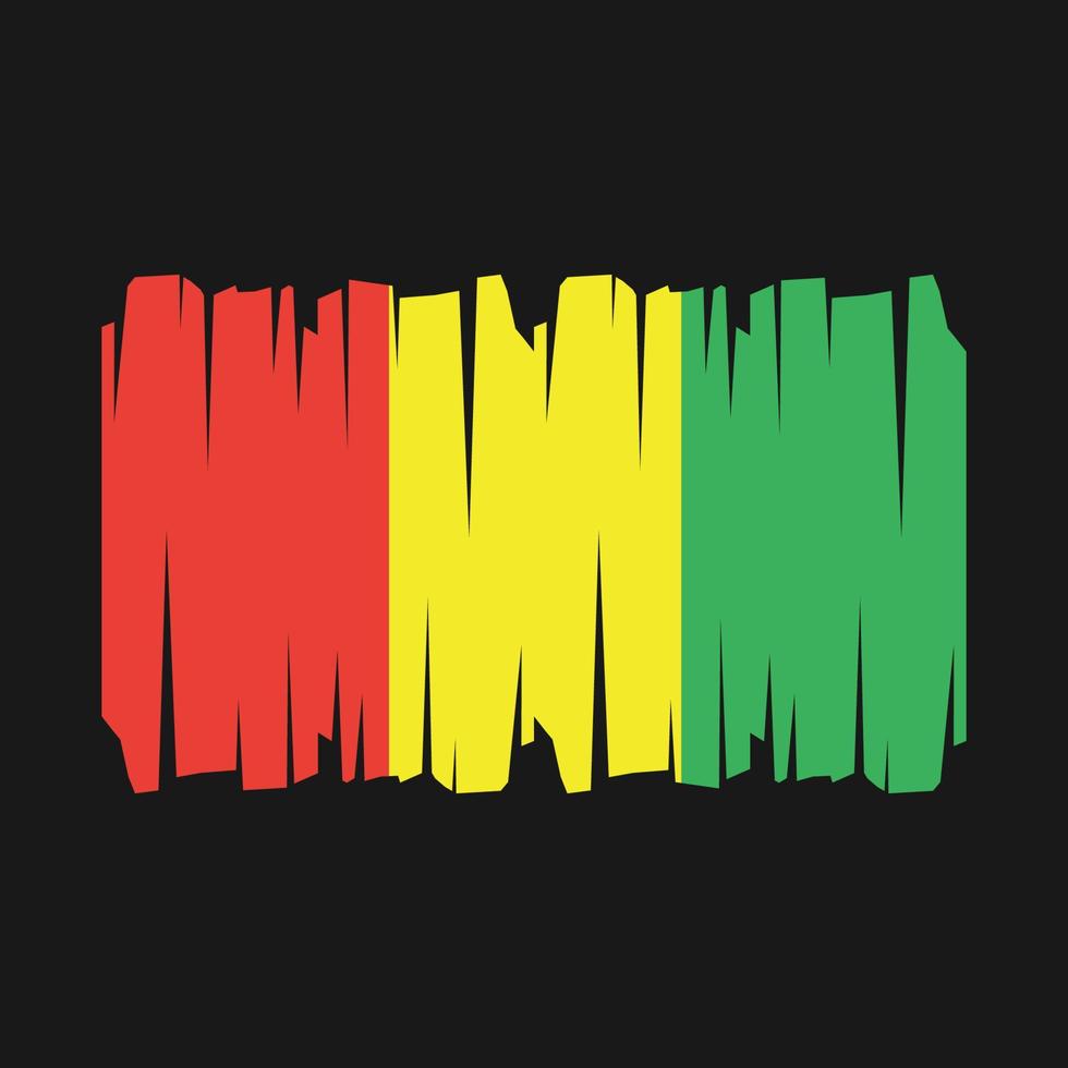 Guinea Flag Vector