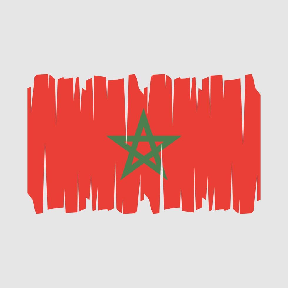 vector de bandera de marruecos