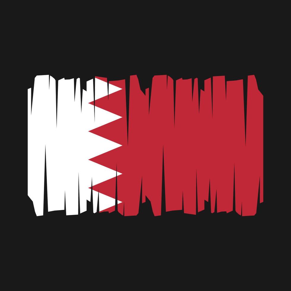 Bahrain Flag Vector