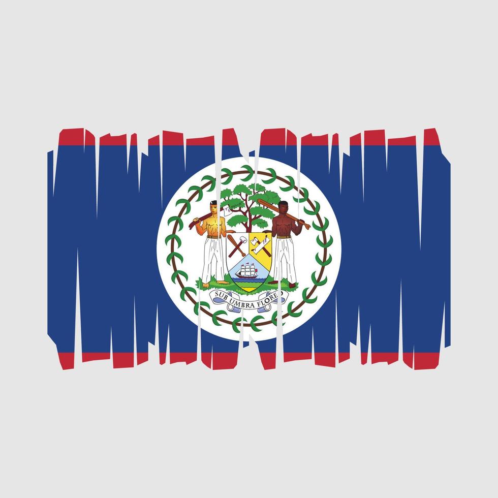 vector de bandera de belice