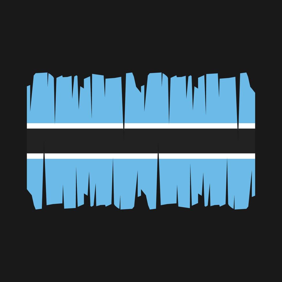 Botswana Flag Vector