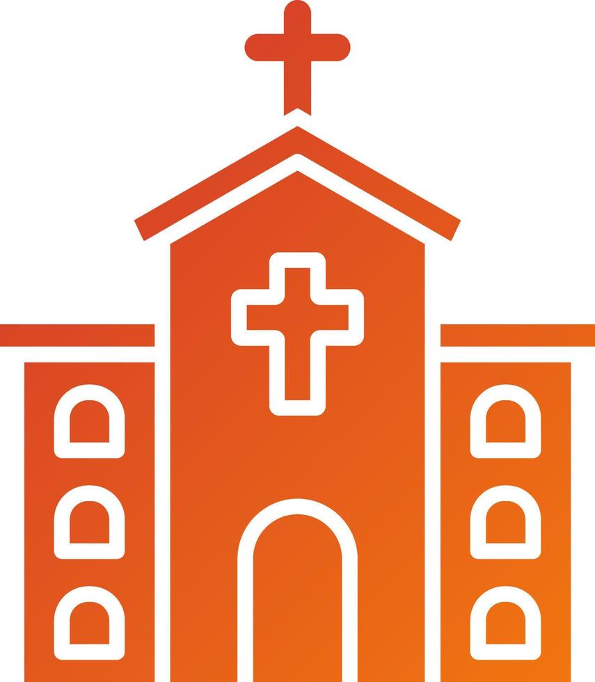 capilla icono estilo vector