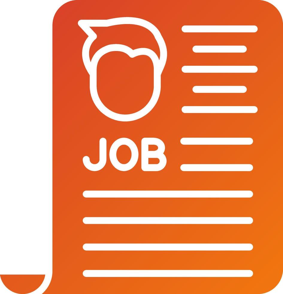 Job Ad Icon Style vector