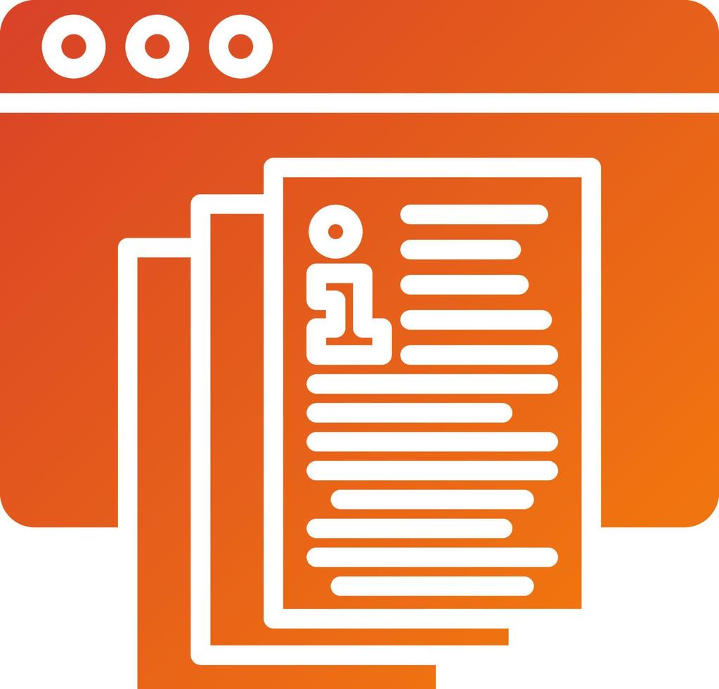 Documentation Portal Icon Style vector